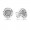 Pandora Earring-Round Signature Stud Outlet