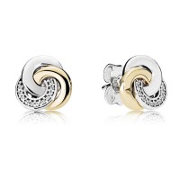 Pandora Earring-Terlinked Circles Stud-925 Silver Outlet Pandora Earring-Terlinked Circles Stud-925 Silver Outlet