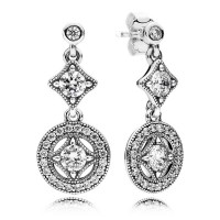 Pandora Earring-Vintage Allure Dropper-CZ Outlet Pandora Earring-Vintage Allure Dropper-CZ Outlet