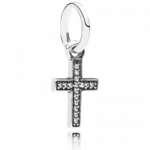 Pandora Necklace-Faith Crosses Pendant-Sterling Silver Outlet