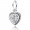 Pandora Necklace-Love Heart Pendant-Pave CZ-925 Silver Outlet