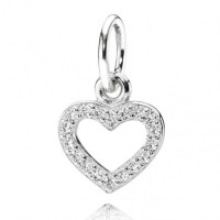 Pandora Necklace-Open Heart Love Pendant Outlet Pandora Necklace-Open Heart Love Pendant Outlet