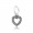Pandora Necklace-Silver Open Heart Dropper Love Pendant Outlet