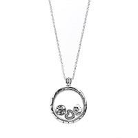 Pandora Necklace-Silver Petite Memories Large Family Family Locket Outlet Pandora Necklace-Silver Petite Memories Large Family Family Locket Outlet