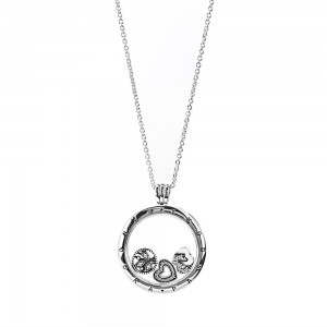 Pandora Necklace-Silver Petite Memories Large Family Family Locket Outlet