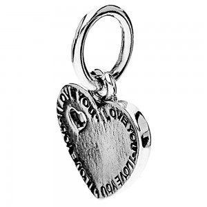 Pandora Necklace-You And Me' Heart Dropper Love Pendant Outlet