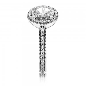 Pandora Ring-Shining Sentiments Vintage Elegance-Silver Outlet