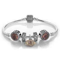 Pandora Bracelet-Blooming Dahlia Floral Complete-Cubic Zirconia Zt Outlet Pandora Bracelet-Blooming Dahlia Floral Complete-Cubic Zirconia Zt Outlet