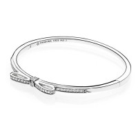 Pandora Bracelet-Bow Bangle-Sterling Silver Outlet Pandora Bracelet-Bow Bangle-Sterling Silver Outlet