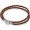 Pandora Bracelet-Brown Double Braided-Leather Outlet