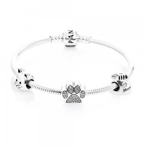 Pandora Bracelet-Curious Cat Complete Animal Outlet