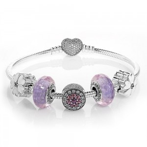 Pandora Bracelet-Dazzling Floral Floral Complete-Cubic Zirconia Outlet