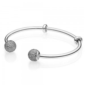 Pandora Bracelet-Open Bangle-Cubic Zirconia Outlet