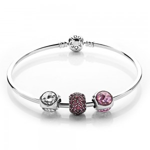 Pandora Bracelet-Radiant Droplet Complete Bangle-CZ Outlet