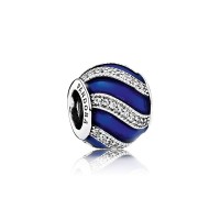 Pandora Charm-Adornment-Transparent Royal-Blue Enamel Clear CZ Outlet Pandora Charm-Adornment-Transparent Royal-Blue Enamel Clear CZ Outlet