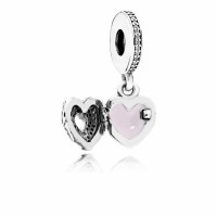 Pandora Charm-Angel Wings Dangle-Clear CZ Pink Enamel Outlet Pandora Charm-Angel Wings Dangle-Clear CZ Pink Enamel Outlet