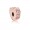 Pandora Charm-Arcs Love Clip-RoseLight Pink-RosePink Crystals-Clear CZ Outlet