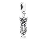 Pandora Charm-Ballet Slipper Dangle-Clear CZ Outlet Pandora Charm-Ballet Slipper Dangle-Clear CZ Outlet