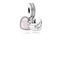 Pandora Charm-Best Friends Dangle-S t Pink Enamel Clear CZ Outlet Pandora Charm-Best Friends Dangle-S t Pink Enamel Clear CZ Outlet