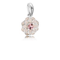 Pandora Charm-Blooming Dahlia Dangle-Cream Enamel Blush Pink Crystal Outlet Pandora Charm-Blooming Dahlia Dangle-Cream Enamel Blush Pink Crystal Outlet