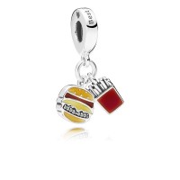 Pandora Charm-Burger Fries Dangle-Red-Golden Yellow Enamel Outlet Pandora Charm-Burger Fries Dangle-Red-Golden Yellow Enamel Outlet