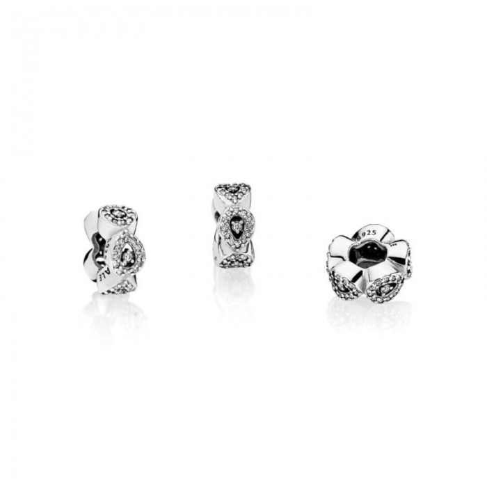 Pandora Charm-Cascading Glamour Spacer-Clear CZ Outlet