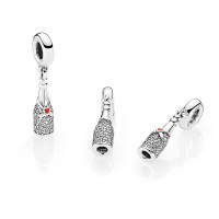 Pandora Charm-Celebration Time Dangle-Red Enamel Clear CZ Outlet Pandora Charm-Celebration Time Dangle-Red Enamel Clear CZ Outlet