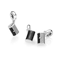 Pandora Charm-Clutch Bag Dangle-Black Enamel Clear CZ Outlet Pandora Charm-Clutch Bag Dangle-Black Enamel Clear CZ Outlet