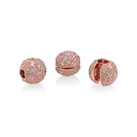 Pandora Charm-Cosmic Stars Clip-RosePink-Clear CZ Outlet Pandora Charm-Cosmic Stars Clip-RosePink-Clear CZ Outlet