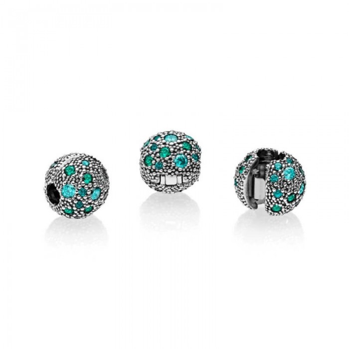 Pandora Charm-Cosmic Stars-Multi-Colored Crystals Teal CZ Outlet