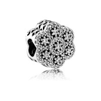 Pandora Charm-Crystalized Floral-Clear CZ Outlet