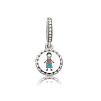 Pandora Charm-Dad Stick Figure Dangle-Mixed Enamel Outlet Pandora Charm-Dad Stick Figure Dangle-Mixed Enamel Outlet