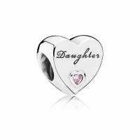 Pandora Charm-Daughter's Love-Pink CZ Outlet Pandora Charm-Daughter's Love-Pink CZ Outlet