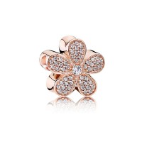 Pandora Charm-Dazzling Daisy-Rose-Clear CZ Outlet Pandora Charm-Dazzling Daisy-Rose-Clear CZ Outlet