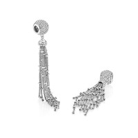 Pandora Charm-Enchanted Tassel Pendant-Clear CZ Outlet