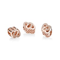 Pandora Charm-Entwined Love-Rose Clear CZ Outlet Pandora Charm-Entwined Love-Rose Clear CZ Outlet