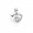 Pandora Charm-Floating Heart Locket-Sapphire Crystal Glass-Clear CZ Outlet