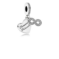 Pandora Charm-Forever Friends Dangle-Clear CZ Outlet Pandora Charm-Forever Friends Dangle-Clear CZ Outlet