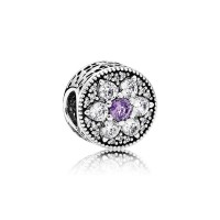 Pandora Charm-Forget Me Not-Purple Clear CZ Outlet Pandora Charm-Forget Me Not-Purple Clear CZ Outlet