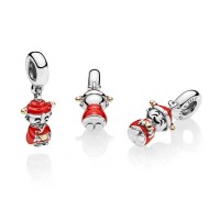 Pandora Charm-Fortune Luck Dangle-Red Black Enamel Outlet Pandora Charm-Fortune Luck Dangle-Red Black Enamel Outlet
