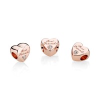 Pandora Charm-Friendship Heart-Rose Clear CZ Outlet Pandora Charm-Friendship Heart-Rose Clear CZ Outlet