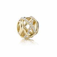 Pandora Charm-Galaxy-Clear CZ 14K Gold Outlet Pandora Charm-Galaxy-Clear CZ 14K Gold Outlet