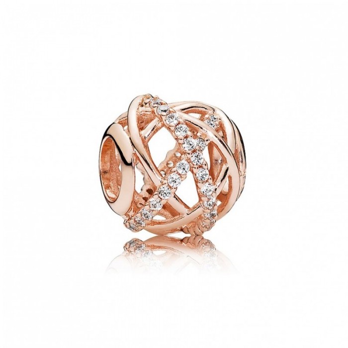 Pandora Charm-Galaxy-Rose Clear CZ Outlet