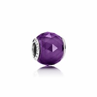 Pandora Charm-Geometric Facets-Royal-Purple Crystal Outlet Pandora Charm-Geometric Facets-Royal-Purple Crystal Outlet