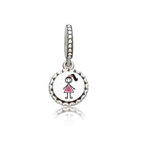 Pandora Charm-Girl Stick Figure Dangle-Mixed Enamel Outlet Pandora Charm-Girl Stick Figure Dangle-Mixed Enamel Outlet