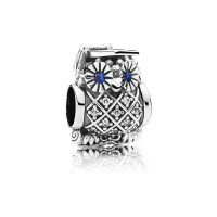 Pandora Charm-Graduate Owl-Swiss Blue Crystal Clear CZ Outlet Pandora Charm-Graduate Owl-Swiss Blue Crystal Clear CZ Outlet