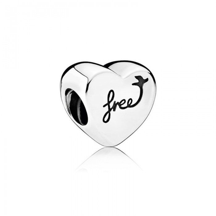 Pandora Charm-Heart Freedom Outlet
