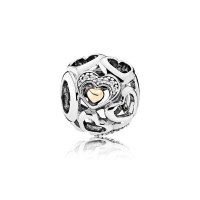 Pandora Charm-Heart Romance-Clear CZ Outlet Pandora Charm-Heart Romance-Clear CZ Outlet