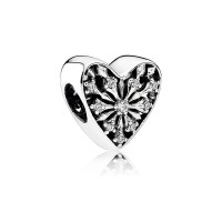 Pandora Charm-Heart Winter-Clear CZ Outlet Pandora Charm-Heart Winter-Clear CZ Outlet