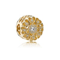 Pandora Charm-Hearts Gold-Clear CZ-14K Gold Outlet Pandora Charm-Hearts Gold-Clear CZ-14K Gold Outlet